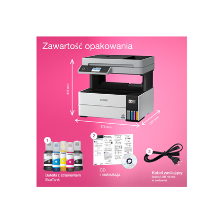 Epson | Multifunctional printer | EcoTank L6460 | Inkjet | Colour | 3-in-1 | Wi-Fi | Black and white