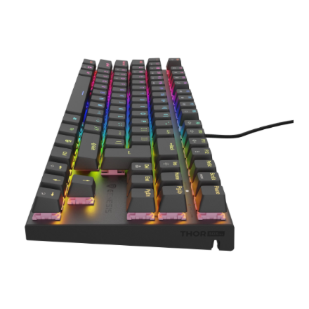 Genesis | THOR 303 | Mechanical Gaming Keyboard | Wired | US | Outemu Peach Silent | Black