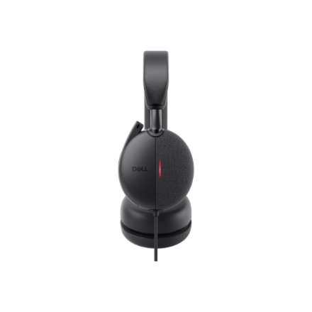 Dell | Pro Wired On-Ear Headset | WH5024 | Built-in microphone | USB Type-A | ANC | Black
