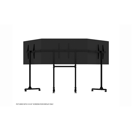 Next Level Racing | Floor stand | Free Standing Triple Monitor stand | 3 x 32- 65 " | Maximum weight (capacity) 70 kg | Black