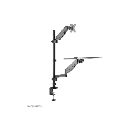 Neomounts Desk Mount | DS90-325BL1 Sit-stand workstation desk | Adjustable Height, Rotate, Tilt, Swivel | 17-32 " | Maximum weight (capacity) 9 kg | Black