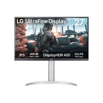 LG | 27UP650K-W | 27 " | IPS | UHD | 16:9 | 60 Hz | 5 ms | 3840 x 2160 pixels | 400 cd/m² | HDMI ports quantity 2