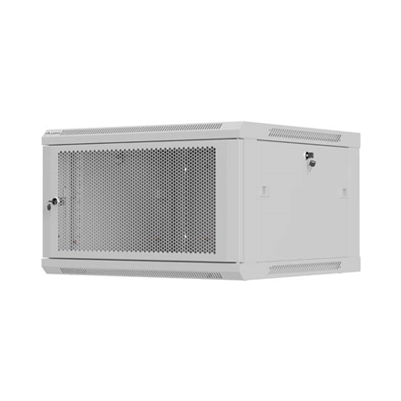 Lanberg Wall mounted installation cabinet 19" 9U 600X600 | WF01-6606-23S | Grey