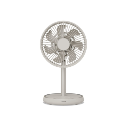 Duux Fan | Rize Flex | Stand Fan | Greige | Diameter 21 cm | Number of speeds 4 | Oscillation | 10 W