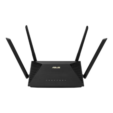 Wireless AX1800 Dual Band Gigabit Router | RT-AX53U | 1201+600 Mbit/s | Ethernet LAN (RJ-45) ports 4 | Mesh Support No | MU-MiMO Yes | No mobile broadband | Antenna type External antenna x 4 | 36 month(s)
