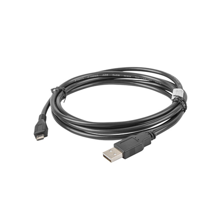 Lanberg | USB Micro (M) to USB-A (M) 2.0 Cable | CA-USBM-10CC-0018-BK
