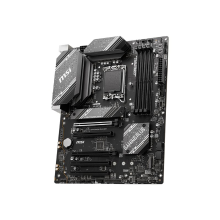 MSI | B760 GAMING PLUS WIFI | Processor family Intel | Processor socket LGA1700 | DDR5 | Memory slots 4 | Supported hard disk drive interfaces SATA, M.2 | Number of SATA connectors 4 | Chipset Intel B760 | ATX