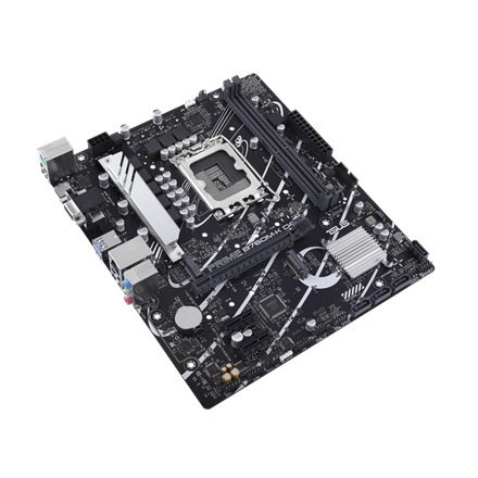 Asus | PRIME B760M-K D4 | Processor family Intel | Processor socket LGA1700 | DDR4 DIMM | Memory slots 2 | Supported hard disk drive interfaces SATA, M.2 | Number of SATA connectors 4 | Chipset Intel B760 | mATX