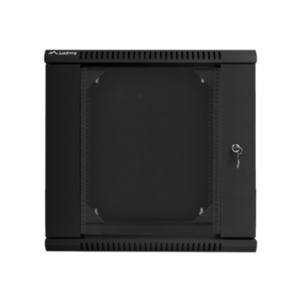 Lanberg | Rack cabinet 19" double-section wall-mount 12U/600x600 (flat pack) | WF02-6612-10B | Black