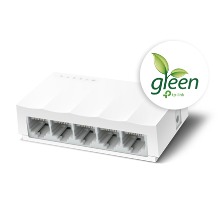 TP-LINK | 5-Port 10/100Mbps Desktop Network Switch | LS1005 | Unmanaged | Desktop | Power supply type External