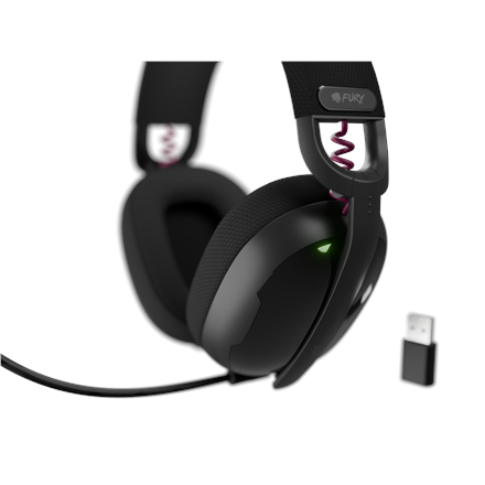 Fury | Gaming Headset | Fukiya F6 | Bluetooth | Over-Ear | Microphone | Black | Wireless