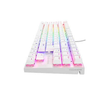 Genesis | THOR 303 | Mechanical Gaming Keyboard | Wired | US | Outemu Peach Silent | White