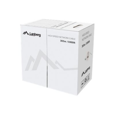 Lanberg | LAN Cable Cat.6 UTP, Solid CU Fluke Passed | LCU6-12CU-0305-S | 305 m | Grey