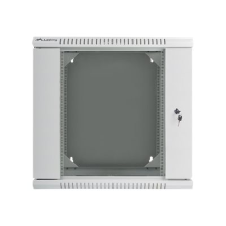 Lanberg | Rack cabinet 19" double-section wall-mount 12U/600x600 (flat pack) | WF02-6612-10S | Grey