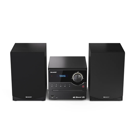Sharp XL-B517D(BK) Hi-Fi Micro System, CD/FM/USB/Bluetooth v5.0, Aux-in, 45W, Black | Sharp | Hi-Fi Micro System | XL-B517D(BK) | Black | USB port | AUX in | Bluetooth | CD player | FM radio | Wireless connection