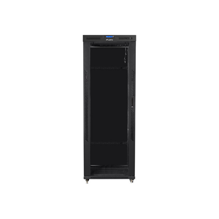 Lanberg | Rack cabinet 19" free-standing 42U/800x800 (flat pack) with glass door, LCD | FF01-8842-12BL | Black