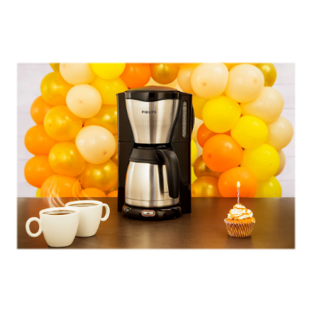 Philips | Coffee Maker | HD7546/20 | Drip | 1000 W | Black/Metal