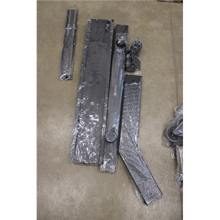 SALE OUT. | EDBAK | TR18 | Trolleys & Stands | 60-98 " | Maximum weight (capacity) 80 kg | DAMAGED PACKAGING, SCARTCHED | Black