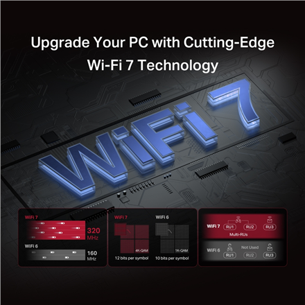 Mercusys BE9300 WiFi 7 Bluetooth 5.4 PCIe Adapter | MA47BE