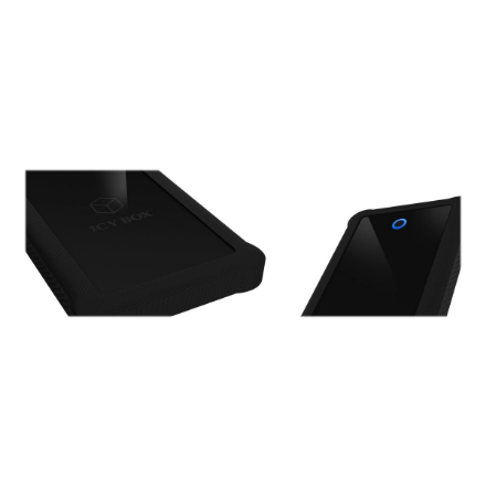 Raidsonic | ICY BOX | IB-233U3-B External enclosure for 2.5" SATA HDD/SSD with USB 3.0 interface and silicone protection sleeve | SATA I, II, III | USB 3.0 | 2.5"
