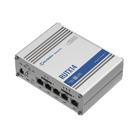 LTE Cat 12 Router | RUTX14 | 802.11ac | 867 Mbit/s | 10/100/1000 Mbps Mbit/s | Ethernet LAN (RJ-45) ports 5 | MU-MiMO Yes | 4G | Antenna type Internal