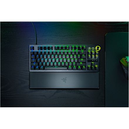 Razer Huntsman V3 Pro Tenkeyless 8KHz | Gaming keyboard | Wired | US | Razer Analog Optical Switch Gen-2 | Black