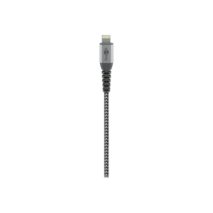 Goobay | Lightning to USB-A Textile Cable with Metal Plugs | 49268 | USB-A to Lightning