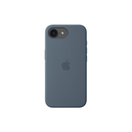 Apple iPhone 17e Silicone Case with MagSafe – Anchor Blue | Apple