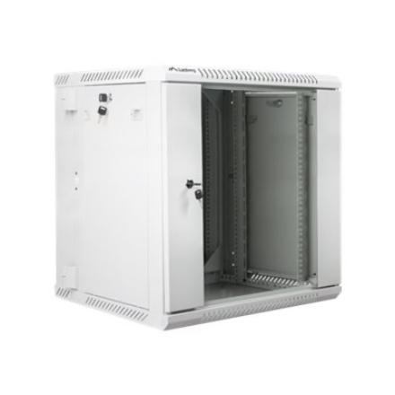 Lanberg | Rack cabinet 19" double-section wall-mount 12U/600x600 (flat pack) | WF02-6612-10S | Grey