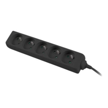 Lanberg | Power strip outlets for UPS system, 1m | PS0-05E-0100-IEC-BK | Sockets quantity 5