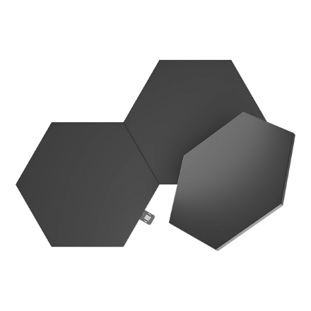 Nanoleaf | Shapes Black Hexagon Expansion pack (3 panels) | 42 W | WiFi