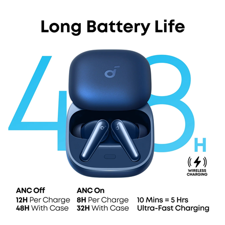 Anker Soundcore Earbuds with Dolby Audio | Liberty 5 | Bluetooth | In-Ear | Microphone | Navy blue | Noise canceling | Wireless