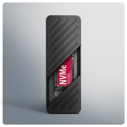 AXAGON USB-C 20Gbps - M.2 NVMe SSD ARMORED Box | EEM2-20G