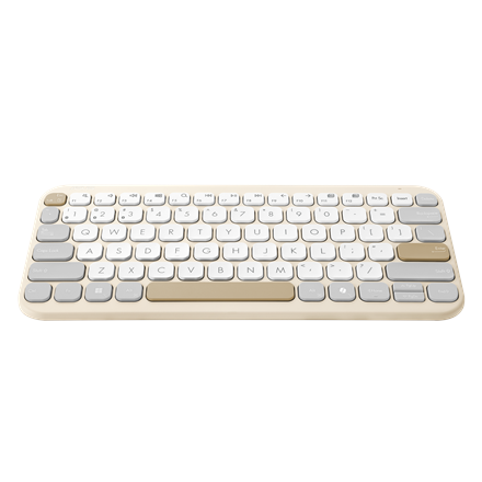 Asus Marshmallow KW100 | Keyboard | Wireless | US International | Oat Milk