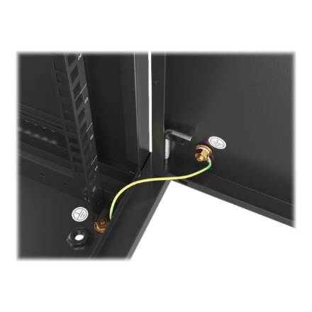 Lanberg | Rack cabinet 19" wall-mount 12U/600x450 for self-assembly with metal door (flat pack) | WF01-6412-00B | Black