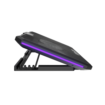 Fury Laptop Cooler Cooling Pad Fury Gunbai G3 Fans, RGB LED Light, 2 USB, 14.1-17.3"