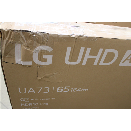 SALE OUT. LG 65UA73003LA | 65 | Smart TV | webOS 25 | UHD | DAMAGED PACKAGING,SCRATCHED FRAME