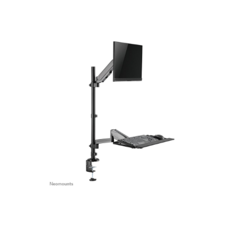 Neomounts Desk Mount | DS90-325BL1 Sit-stand workstation desk | Adjustable Height, Rotate, Tilt, Swivel | 17-32 " | Maximum weight (capacity) 9 kg | Black
