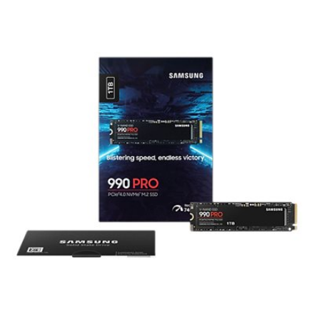Samsung | 990 PRO | 1000 GB | SSD form factor M.2 2280 | Solid-state drive interface PCIe Gen4x4 | Read speed 7450 MB/s | Write speed 6900 MB/s