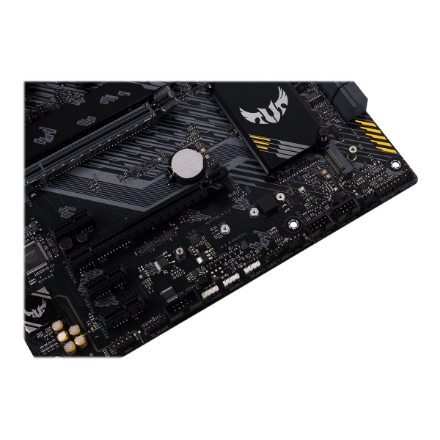 Asus | TUF GAMING B550-PLUS WIFI II | Processor family AMD | Processor socket AM4 | DDR4 DIMM | Memory slots 4 | Supported hard disk drive interfaces SATA, M.2 | Number of SATA connectors 6 | Chipset AMD B550 | 30.5cm x 24.4cm
