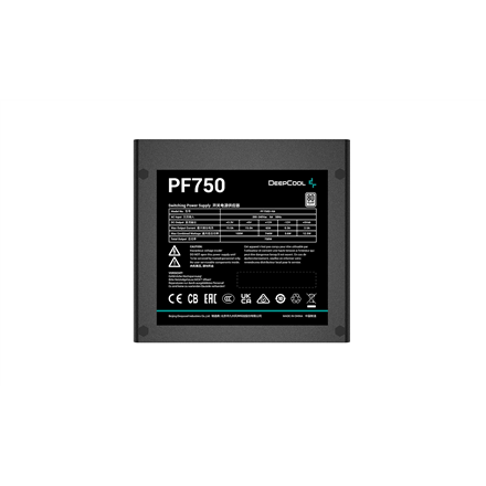 Deepcool | PF750 | 750 W | 80 PLUS Standard Certified | Black