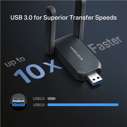 Mercusys MA37BEH | BE6500 Wi-Fi 7 High-Gain Wireless USB Adapter