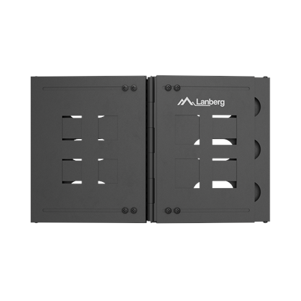 Lanberg Folding Bracket Wall-mount 19" 6U | FB01-5406-10B | Black