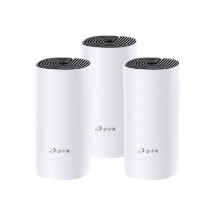 Whole Home Mesh WiFi System | Deco M4 (3-Pack) | 802.11ac | 300+867 Mbit/s | 10/100/1000 Mbit/s | Ethernet LAN (RJ-45) ports 2 | Mesh Support Yes | MU-MiMO Yes | No mobile broadband | Antenna type 2xInternal | No