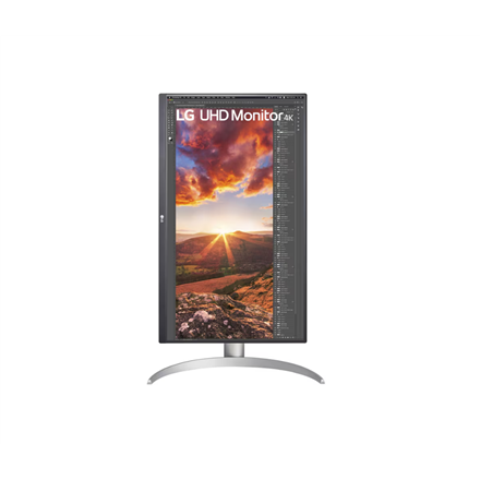 LG | 27UP850K-W | 27 " | IPS | UHD | 16:9 | 60 Hz | 5 ms | 3840 x 2160 pixels | 400 cd/m² | HDMI ports quantity 2