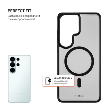 Fixed MagMisty | Back cover | Samsung | Galaxy S26 Ultra | Polycarbonate/TPU | Black