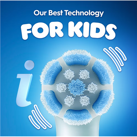 Oral-B Electric Toothbrush with Travel Case, 6Y+ | iO Kids Disney Stitch | Rechargeable | For kids | Number of brush heads included 1 | Number of teeth brushing modes 3