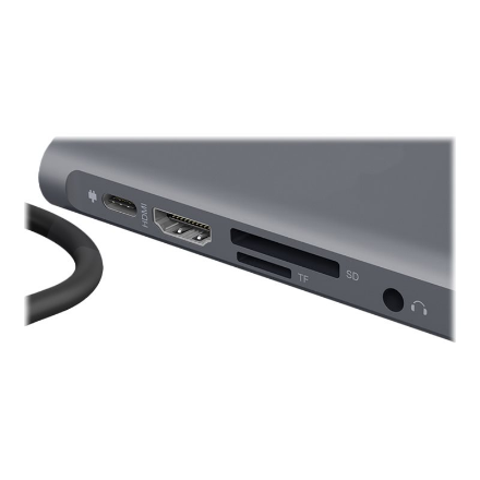 Icy Box IB-DK4040-CPD USB Type-C™ DockingStation with two video interfaces | Raidsonic