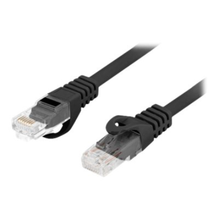 Lanberg | Patchcord Cat.6 UTP LSZH CU | PCU6-10CU-0100-BK | 1 m | Black