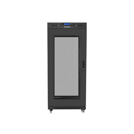 Lanberg | Rack cabinet 19" free-standing 27U/600x600 (flat pack) with mesh door, LCD | FF01-6627-23BL | Black